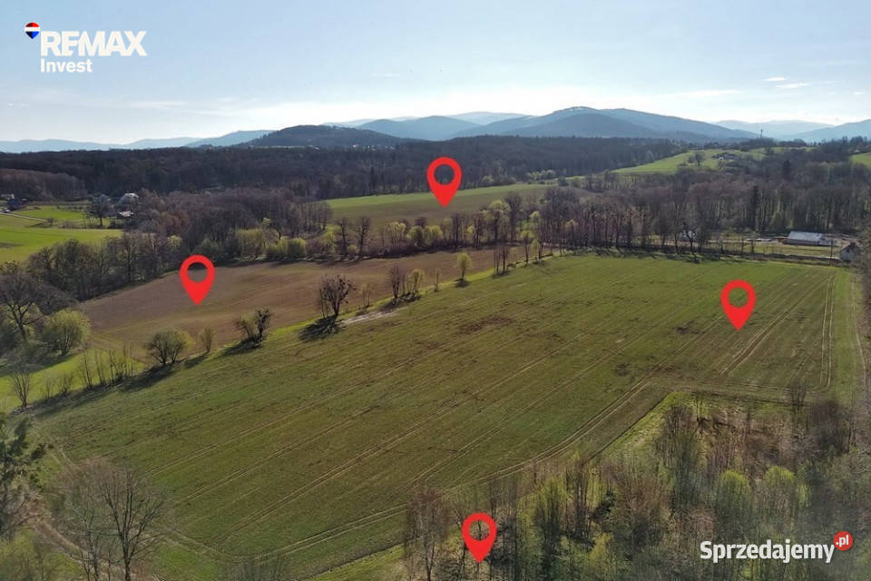 Działka inwestycyjna w Beskidach 265 ha Pogórze