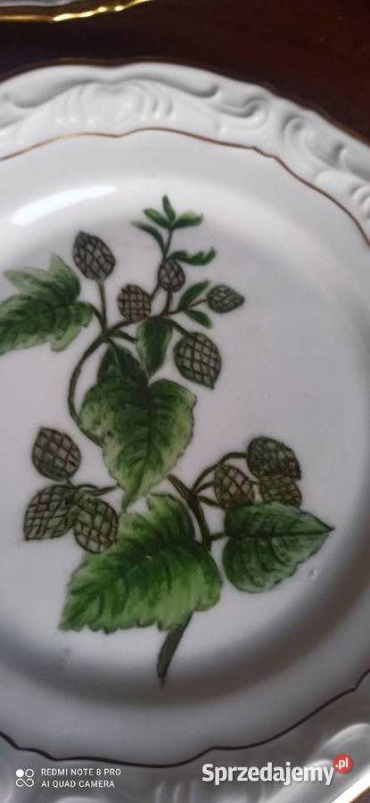 Talerzyk deserowy ręcznie malowane owoce pomorskie Gdańsk