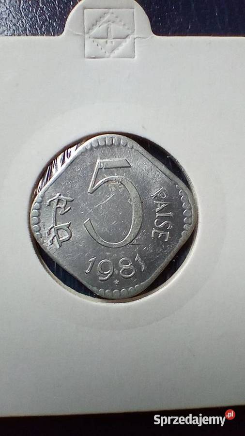 Stare monety 5 pajs 1981 Indie Lesko