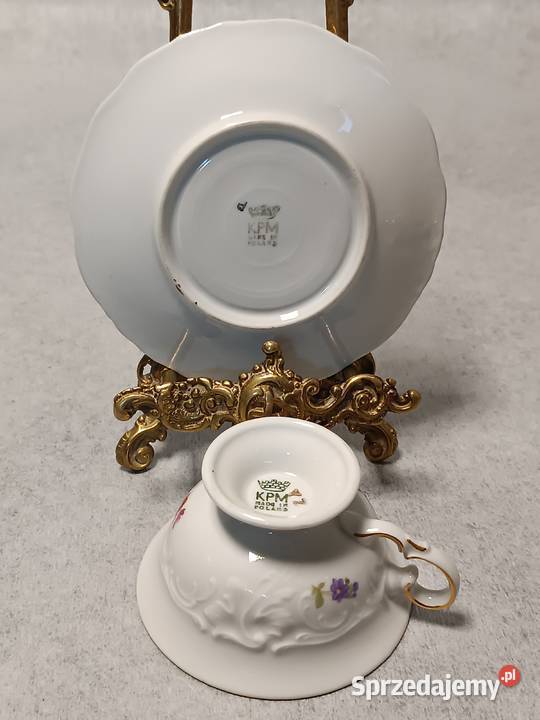 KPM Krister Friederike Filiżanka Duet Kwiaty Gdańsk