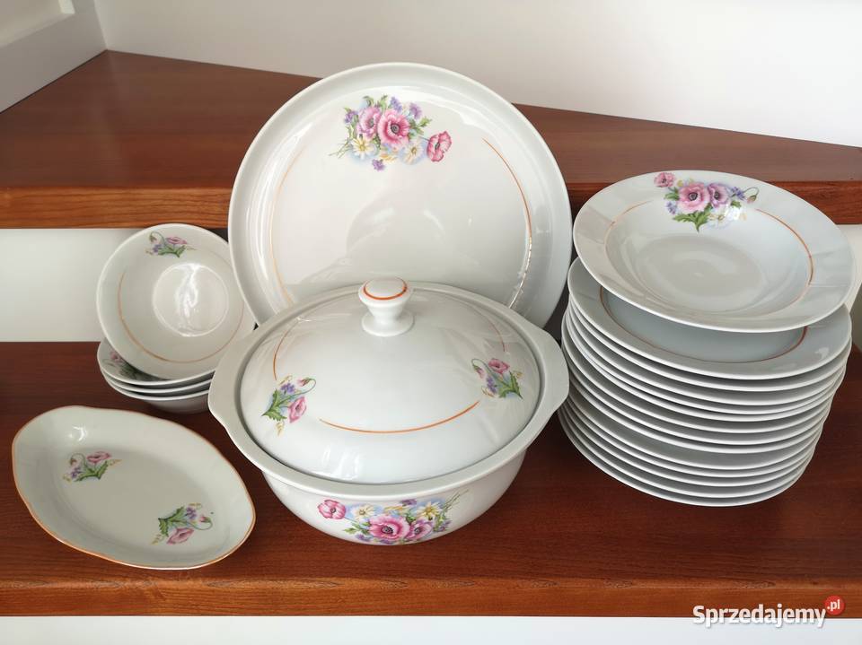 Serwis obiadowy porcelanowy Na łące Serwisy Otrębusy