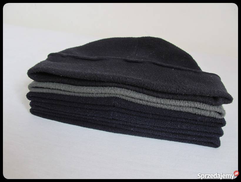 Czapka polarowa rozmiar ok 55 3x granat 1x czerń Nakrycia głowy mazowieckie Płock