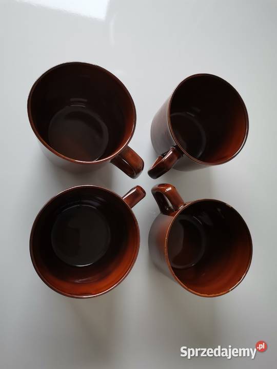 Stary nieużywany kubek Mi 4 sztuki porcelit śląskie