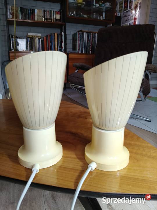 Lampy 2 Ruhla lata 60 art deco vintage prl Kalisz