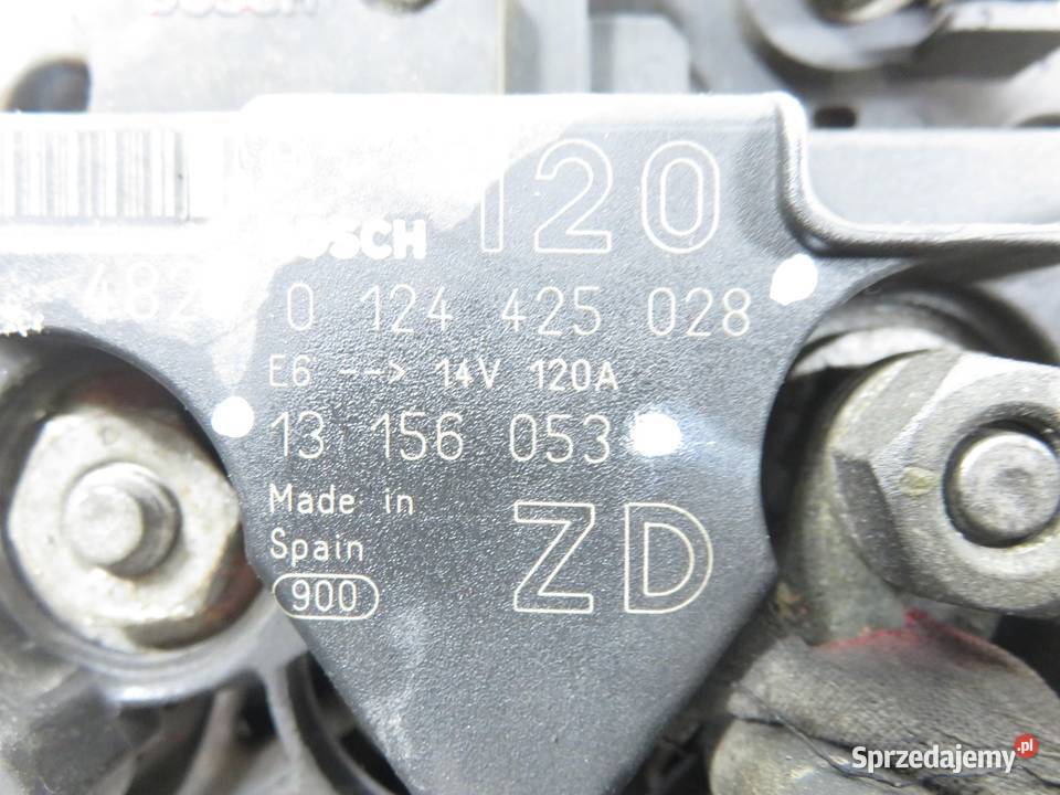 ALTERNATOR OPEL ASTRA H 14 13156053 0124425028
