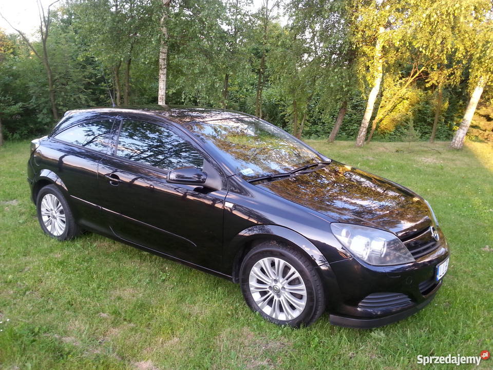 OPEL ASTRA H III 16 benzyna GTC czarny lubelskie Łęczna