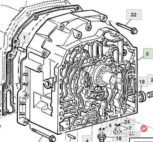 John Deere 6800 6900 Pokrywa Skrzyni Biegów Jastrzębniki