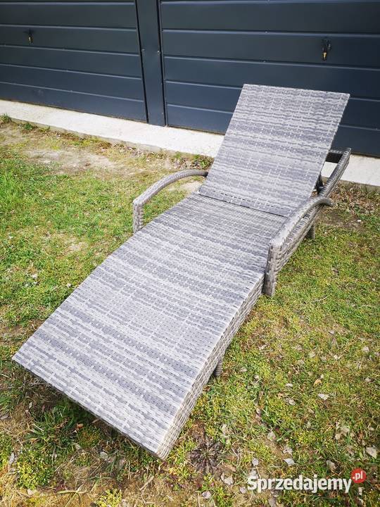 Polirattanowy leżak ogrodowy metal Aleksandrów Łódzki
