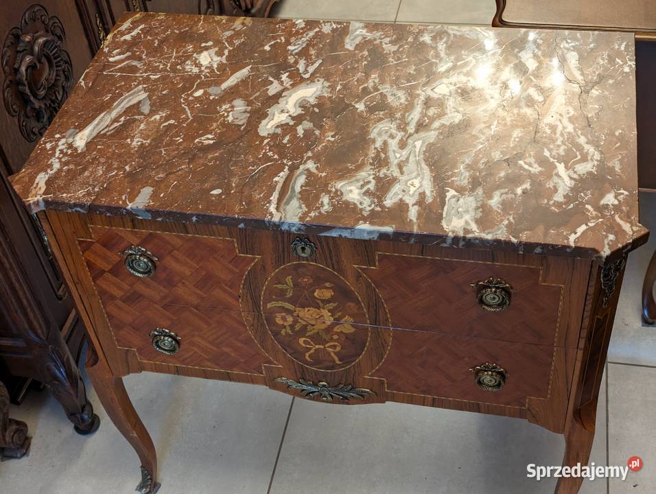 Piękna komoda intarsjowanasklep Dąbrowa Górnicza sprzedam