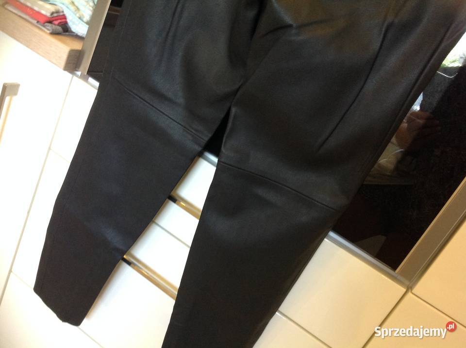 ZARA Legginsy Skórzane Damskie XS Czarne Nowe Zara Pozostałe Nowa Sól sprzedam