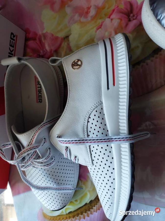 Buty sportowe Nowe skórzane białe Artiker 38 sprzedam