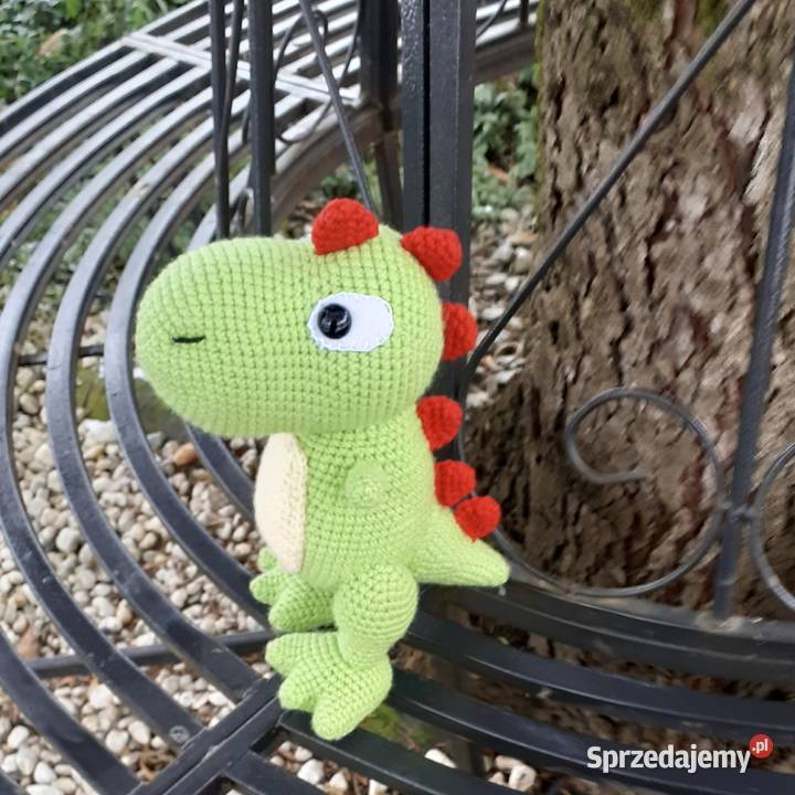 Dinozaur Dragon Trex na szydełku Mrocza