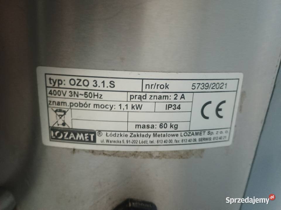Obieraczka do ziemniaków Lozamet OZO 31S sprzedam