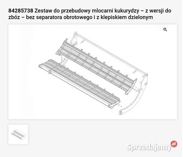 Zestaw przezbrojenia na kukurydzę Holland CX6 Płońsk sprzedam