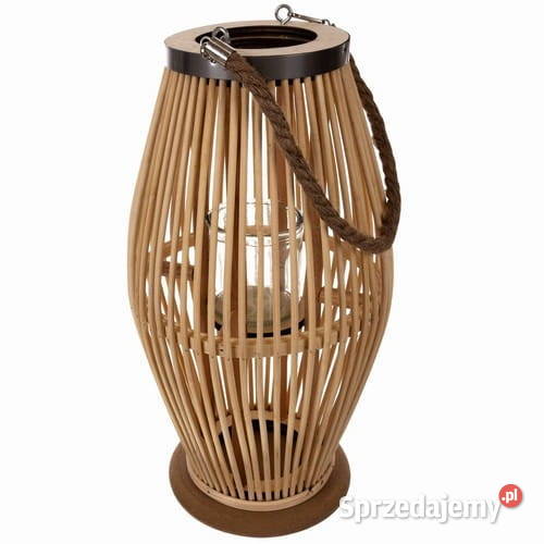 Lampion bambusowy rattanowy Pawłowice