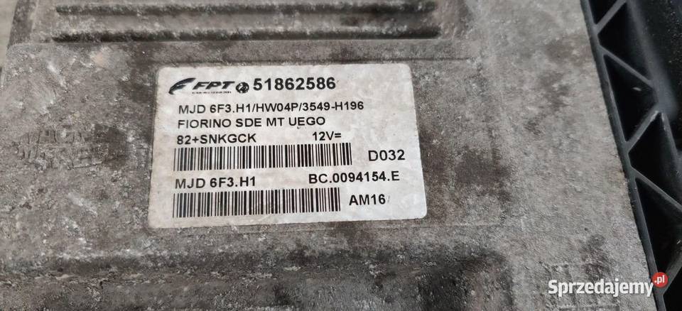 STEROWNIK SILNIKA KOMPUTER FIAT FIORINO 13D śląskie Gliwice