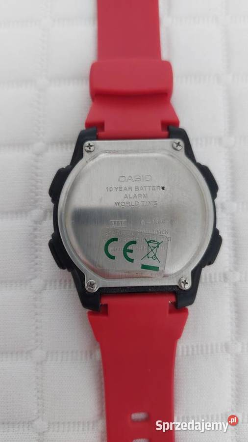 Czerwony zegarek LCD W756 WR 100 m Warszawa