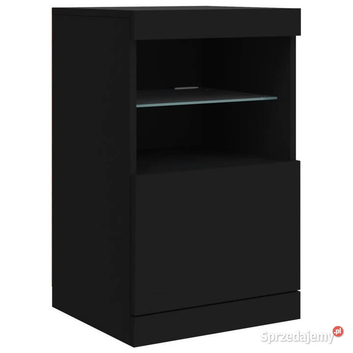 Szafka z oświetleniem LED czarna 123x37x67 mazowieckie