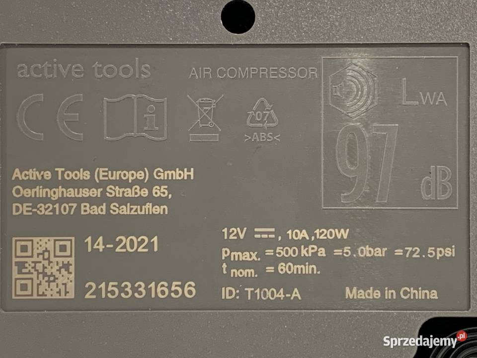 KOMPRESOR DO KÓŁ OPEL CROSSLAND 9844398080 osobowe