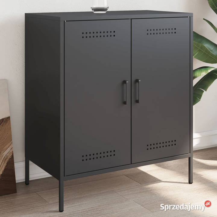 Szafka czarna 68x39x79 stal WM842976 Warszawa
