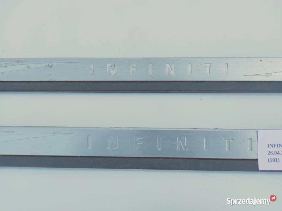 LISTWA PROGU CHROM PRZÓD PL INFINITI QX60 JX osobowe wielkopolskie Nowy Tomyśl