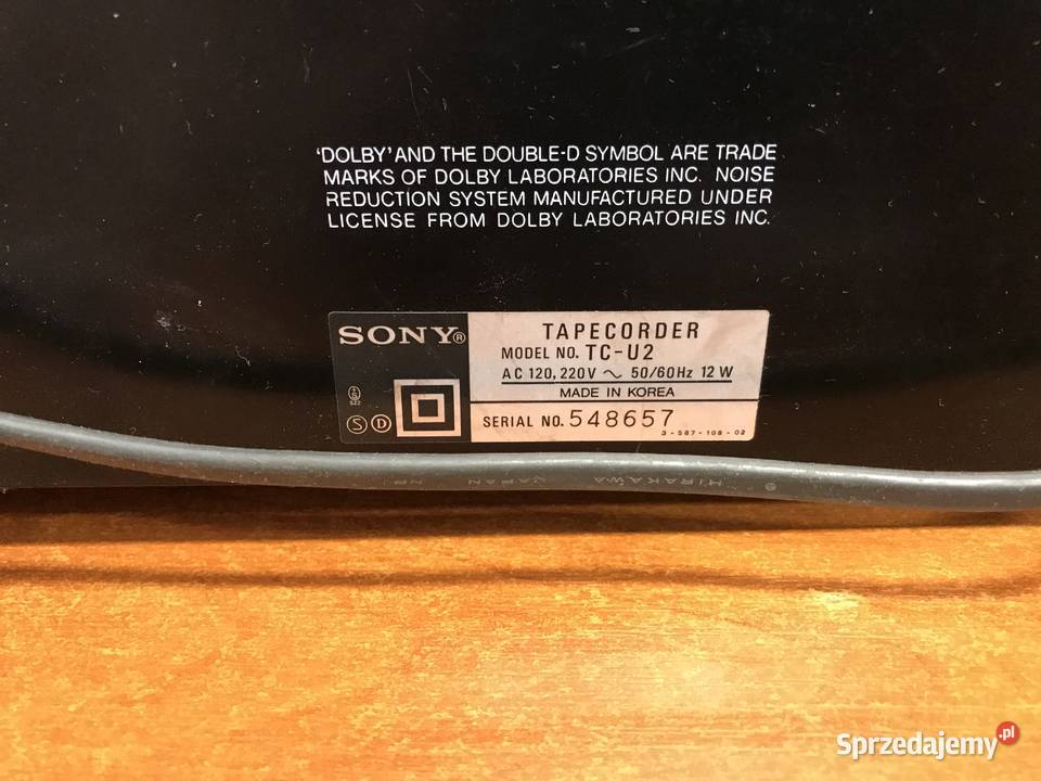 Magnetofon Sony TCU2 sprzedam