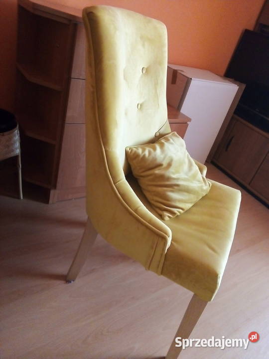 Fotel piękny nowy welur Giżycko