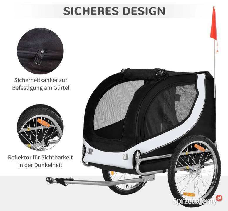 Przyczepka rowerowa zwierząt Akcesoria dla zwierząt Brzesko