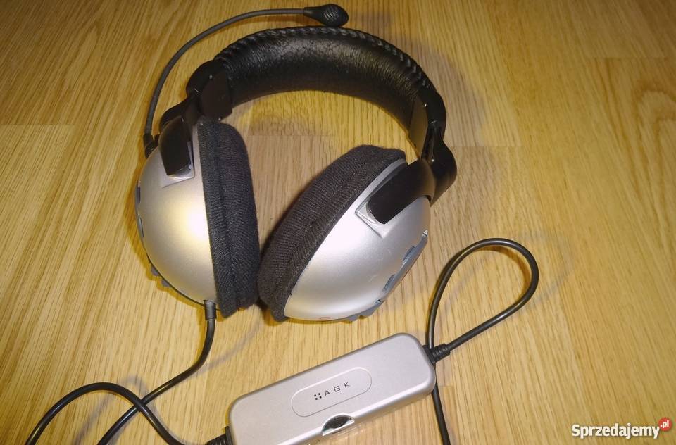 Słuchawki gamingowe AGK (wibracyjne; wzmaczniacz, mikrofon)