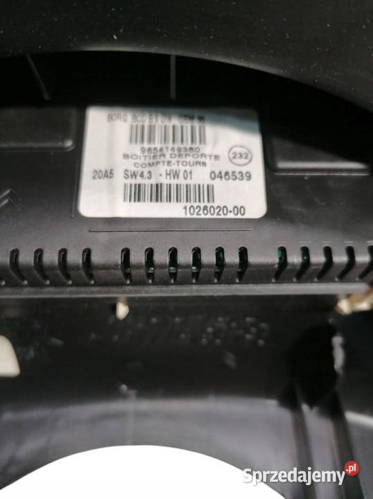 WYŚWIETLACZ RADIA CITROEN C4 I 0410 9654149380
