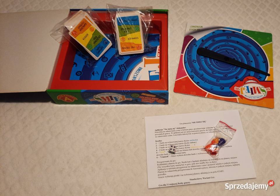 Nie śmiej się gra planszowa wersja familijna Czeladź