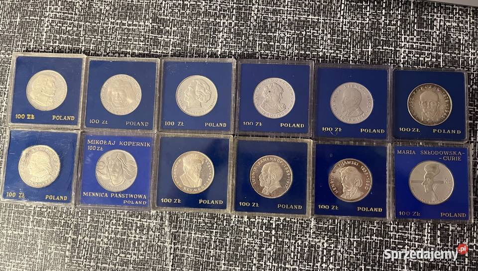 monety PRL 100 12 sztuk śląskie Tarnowskie Góry