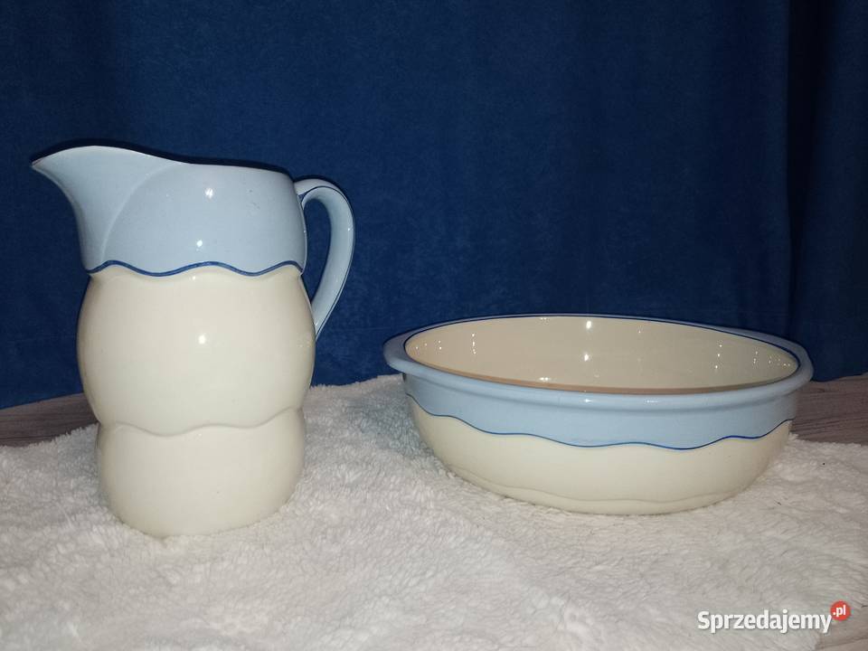 misa i dzban zestaw kąpielowy sygnowany małopolskie Kraków