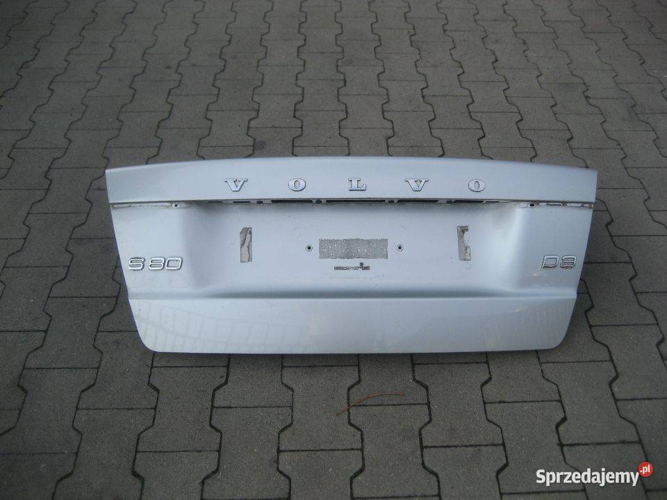 volvo s80 0712r klapa pokrywa bagażnika srebna