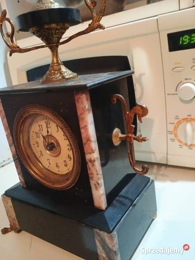 Kominkowy zegar marmurowy francuski podkarpackie Rzeszów sprzedam