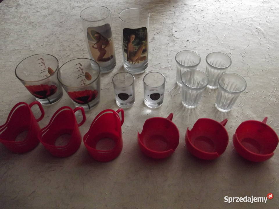 Szklanki ozdobne literatki uhwyty do szklanek Piekary Śląskie sprzedam