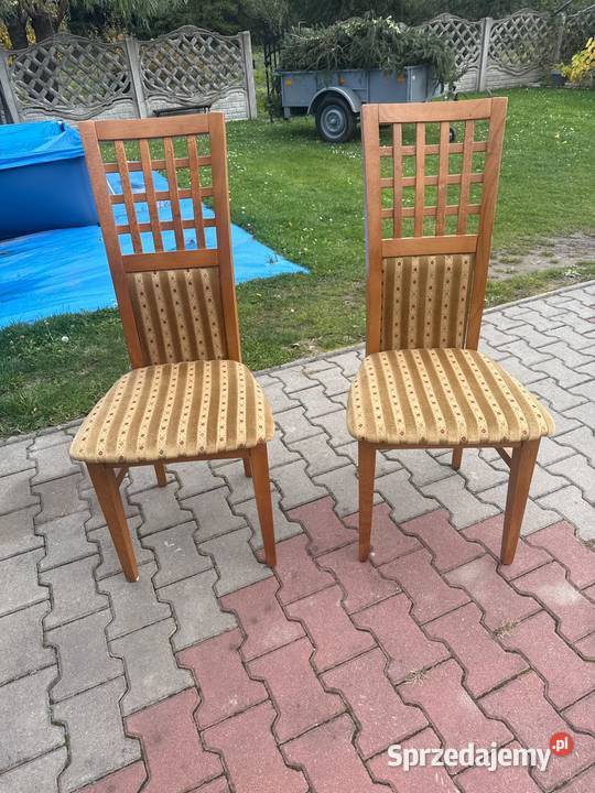 Stół Drewniany 270320 z 12 Krzeslami Stan Raciborowice Dolne sprzedam