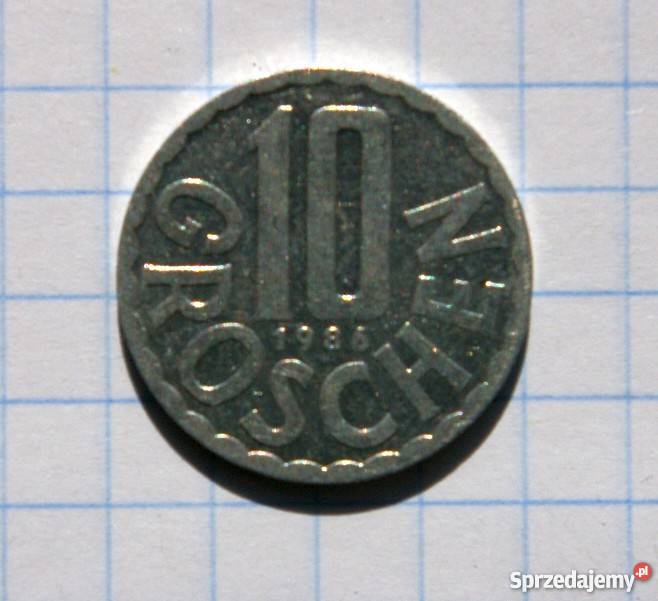 10 GROSCHEN 1986 AUSTRIA Piszczac