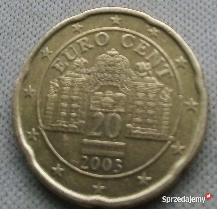 AUSTRIA20 EURO CENTVIENNA2003 r Numizmatyka