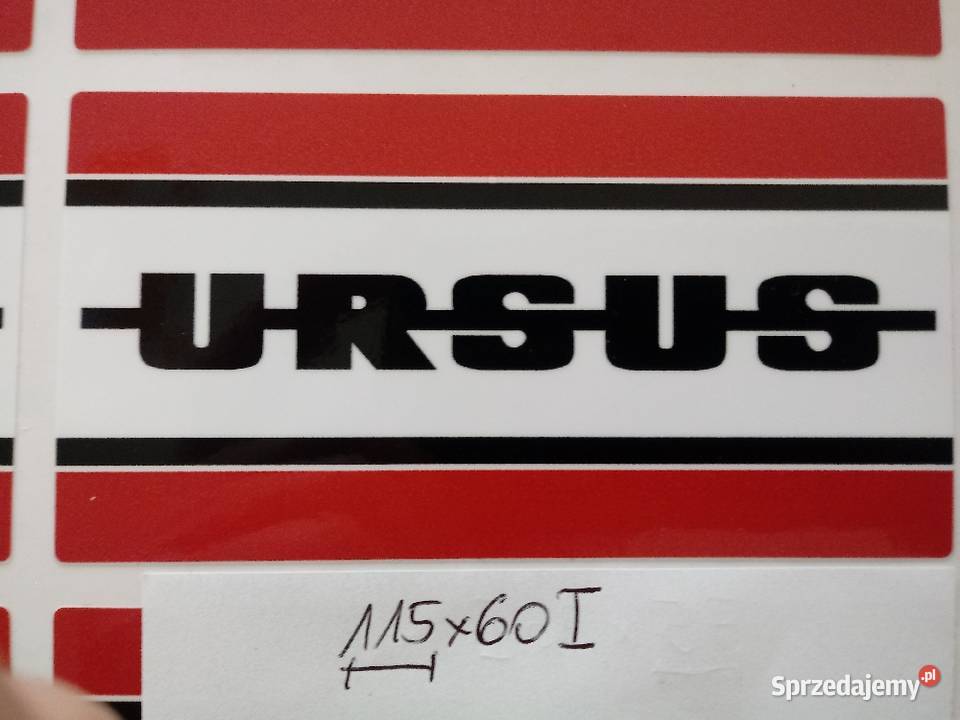 Naklejka cienka URSUS gruby dach Ursus sprzedam
