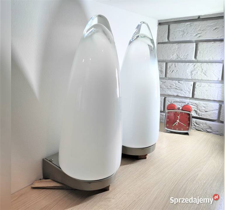 Para kinkietów Murano Giusto Toso Leucos vintage Oświetlenie wielkopolskie Kalisz