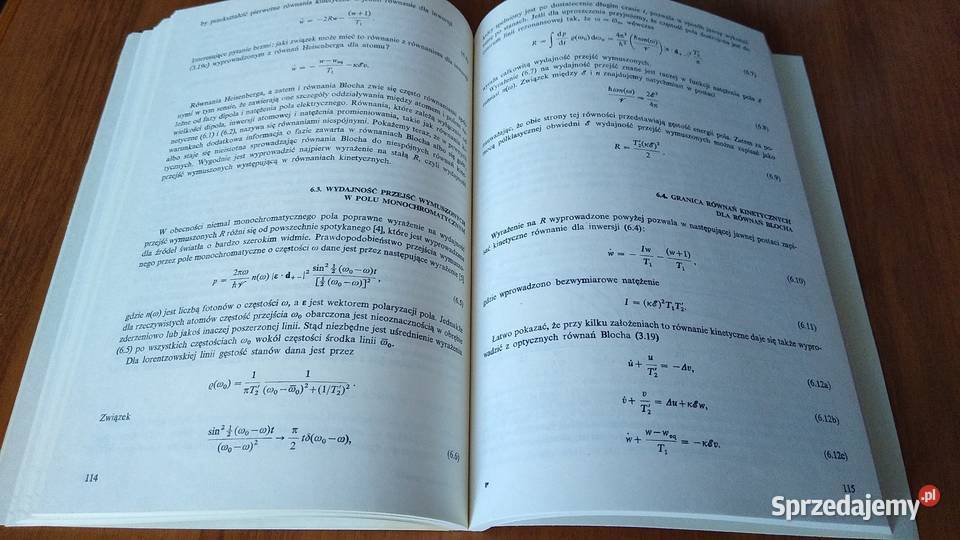 Rezonans optyczny Allen Eberly Rzążewski Optical pomorskie Gdańsk