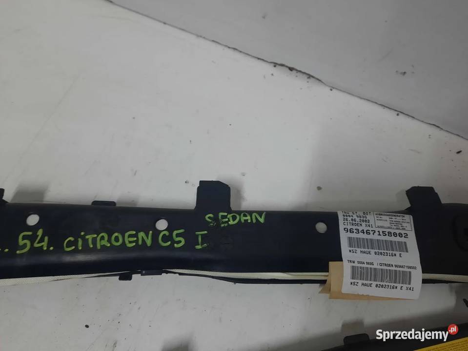 CITROEN C5 0104 HB 20B 16V KURTYNA POWIETRZNA świętokrzyskie Włoszczowa