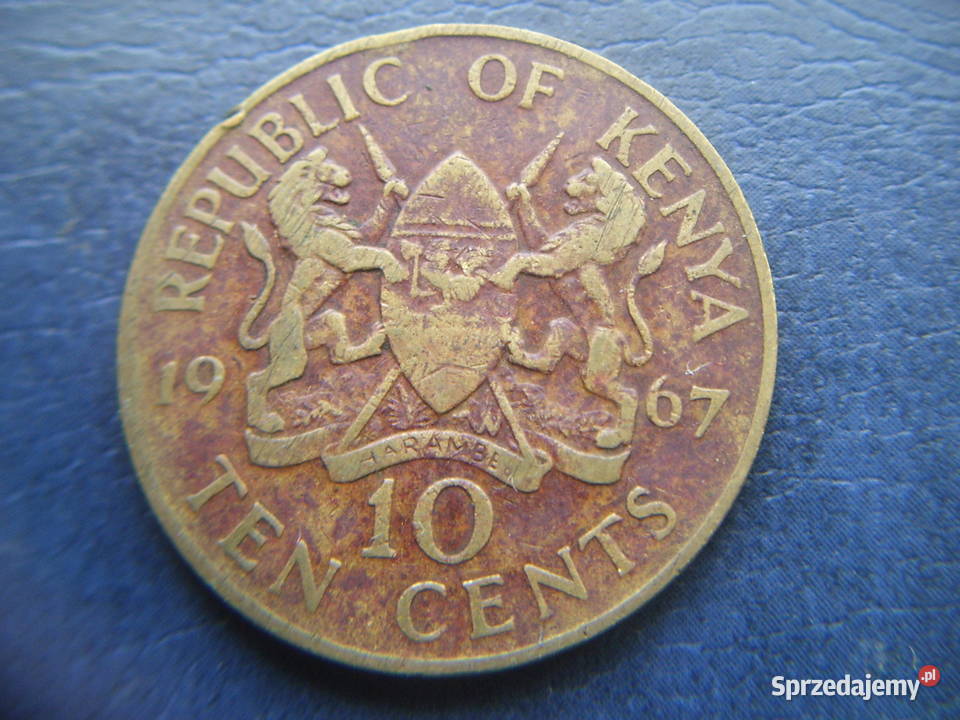 Stare monety 10 cent 1967 Kenia Lesko