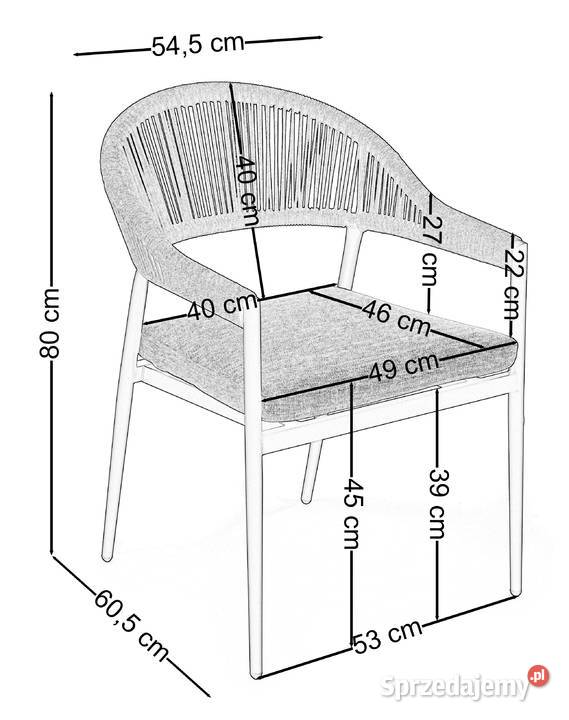 Krzesło Belize Szare Wysyłka 24H Dostawa 0 wielkopolskie Tarchały Małe sprzedam