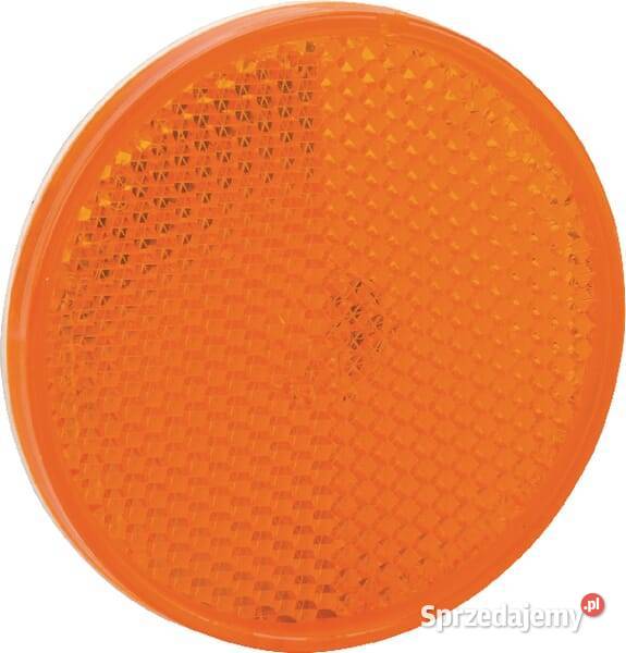 Odblask okrągły z otworami pomarańczowy linked małopolskie Kamionna