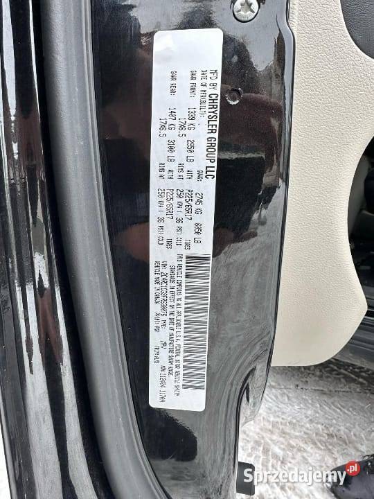 Chrysler Rok produkcji 2015 Świnoujście sprzedam