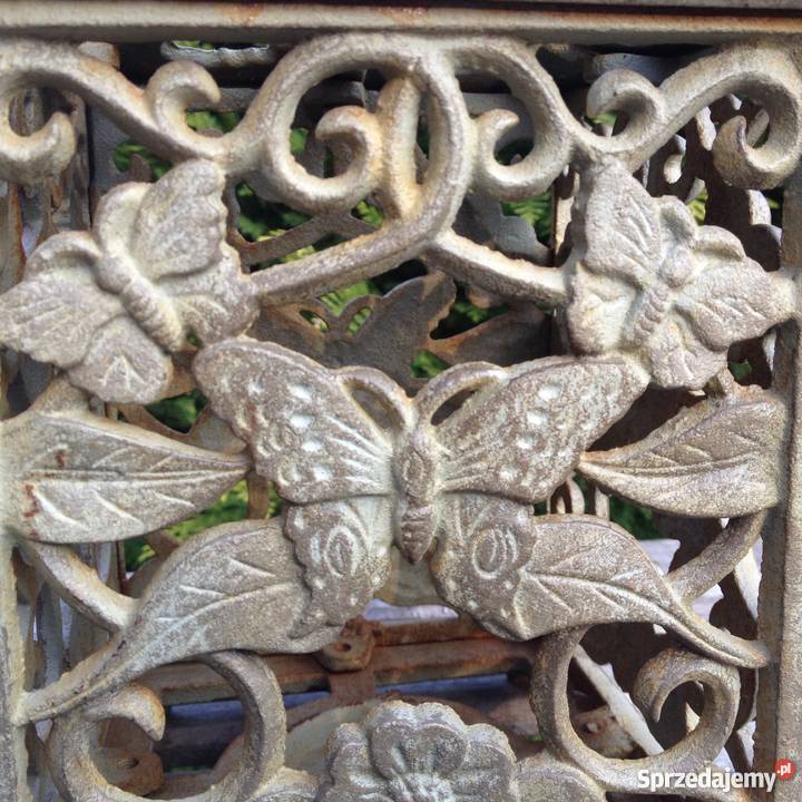 Stary żeliwny lampion motyl motyle Warszawa