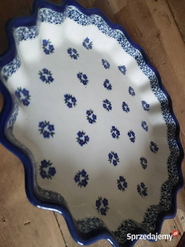 Ceramiczny talerz do tarty Dekoracja 224A dolnośląskie Borówki