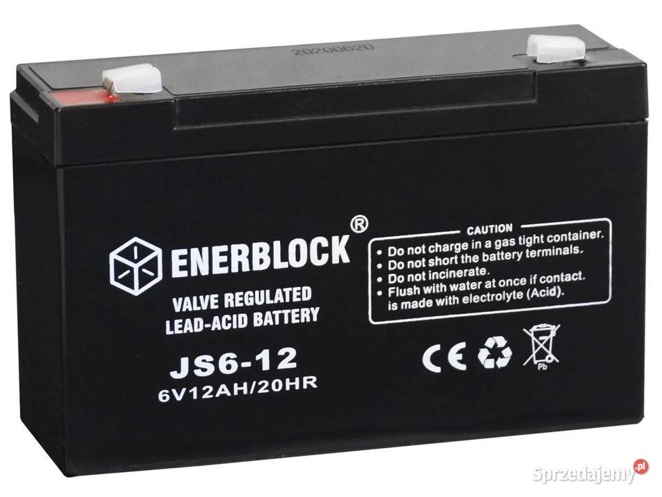 NOWY Akumulator ENERBLOCK AGM JS612 6V 12Ah Wrocław sprzedam